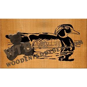 Wood Duck fretwork scroll saw pattern | The Wooden Teddy Bear