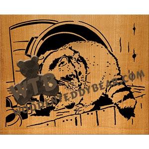 Midnight Mischief fretwork scroll saw pattern | The Wooden Teddy Bear