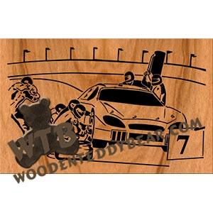 Pit Stop fretwork scroll saw pattern | The Wooden Teddy Bear