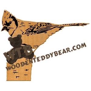 Blue Jay fretwork scroll saw pattern | The Wooden Teddy Bear