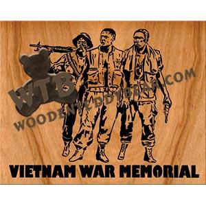 Vietnam War Memorial fretwork scroll saw pattern | The Wooden Teddy Bear