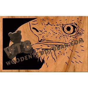 Eagle Close-Up fretwork scroll saw pattern | The Wooden Teddy Bear