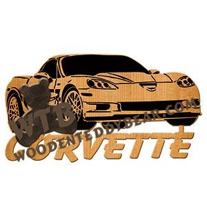 2010 Corvette fretwork scroll saw pattern | The Wooden Teddy Bear