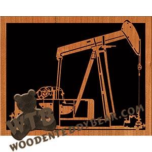 Oil Derrick fretwork scroll saw pattern | The Wooden Teddy Bear