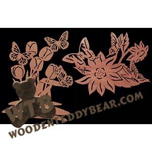 Butterfly Set fretwork scroll saw pattern | The Wooden Teddy Bear