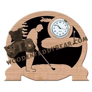 Golfer fretwork scroll saw pattern | The Wooden Teddy Bear