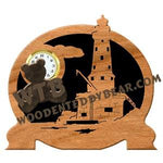 Rock of Ages, MI Lighthouse fretwork scroll saw pattern | The Wooden Teddy Bear