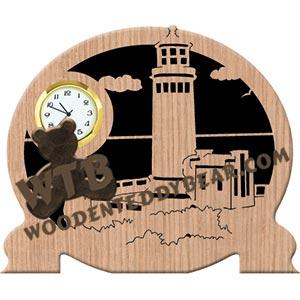 North Head, WA Lighthouse fretwork scroll saw pattern | The Wooden Teddy Bear