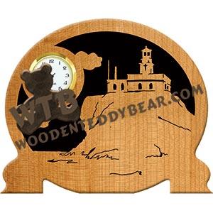 Tillamook Rock, OR Lighthouse fretwork scroll saw pattern | The Wooden Teddy Bear