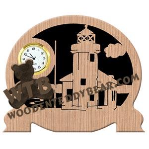 Point Robinson, WA Lighthouse fretwork scroll saw pattern | The Wooden Teddy Bear