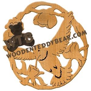 Hummingbird fretwork scroll saw pattern | The Wooden Teddy Bear