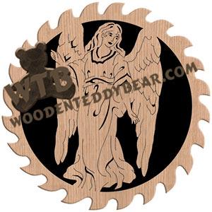 Circular Saw Angel fretwork scroll saw pattern | The Wooden Teddy Bear