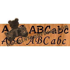 Lettering & Numbering Set fretwork scroll saw pattern | The Wooden Teddy Bear