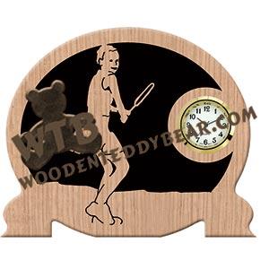 Tennis Player fretwork scroll saw pattern | The Wooden Teddy Bear