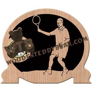 Tennis Player #2 fretwork scroll saw pattern | The Wooden Teddy Bear