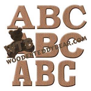 Basic Lettering Set fretwork scroll saw pattern | The Wooden Teddy Bear