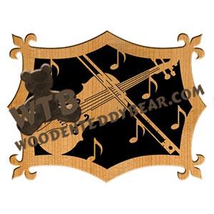 Violin fretwork scroll saw pattern | The Wooden Teddy Bear