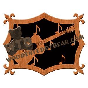 Guitar fretwork scroll saw pattern | The Wooden Teddy Bear