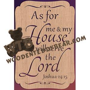 Serve the Lord fretwork scroll saw pattern | The Wooden Teddy Bear