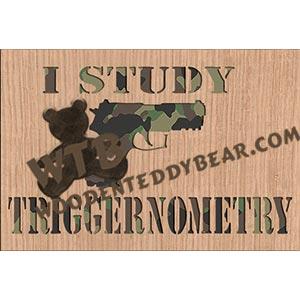 I Study Triggernometry #1 fretwork scroll saw pattern | The Wooden Teddy Bear