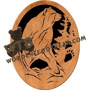 Bear fretwork scroll saw pattern | The Wooden Teddy Bear