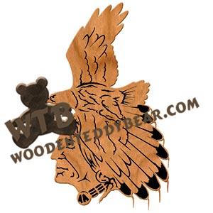 Eyes Like the Eagle fretwork scroll saw pattern | The Wooden Teddy Bear