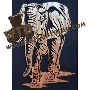 Elephant fretwork scroll saw pattern | The Wooden Teddy Bear