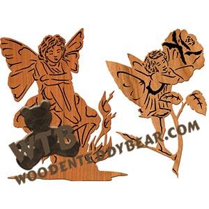 Pixie Set fretwork scroll saw pattern | The Wooden Teddy Bear