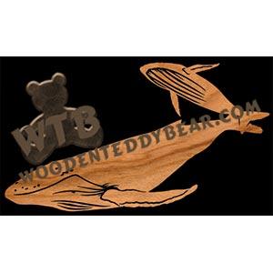 Grey Whales fretwork scroll saw pattern | The Wooden Teddy Bear