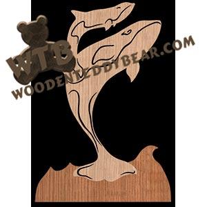 Orcas fretwork scroll saw pattern | The Wooden Teddy Bear