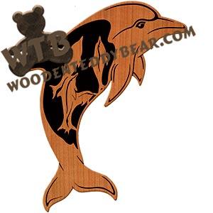 Dolphins fretwork scroll saw pattern | The Wooden Teddy Bear