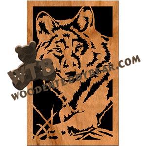 Wolf fretwork scroll saw pattern | The Wooden Teddy Bear