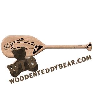 Paddle with Steelhead fretwork scroll saw pattern | The Wooden Teddy Bear