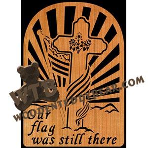 Flag Still There fretwork scroll saw pattern | The Wooden Teddy Bear