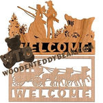 Historic Welcome Plaques fretwork scroll saw patterns | The Wooden Teddy Bear