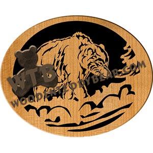 Grizzly fretwork scroll saw pattern | The Wooden Teddy Bear