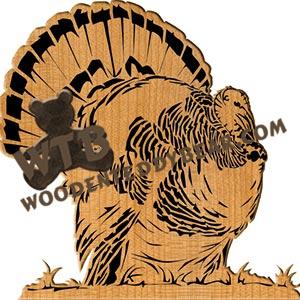 Wild Turkey fretwork scroll saw pattern | The Wooden Teddy Bear