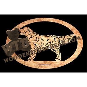 Golden Retriever fretwork scroll saw pattern | The Wooden Teddy Bear