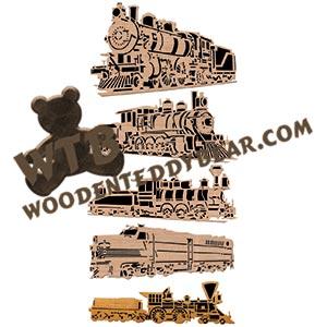 Trains fretwork scroll saw patterns | The Wooden Teddy Bear