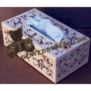 Hummingbird Tissue Box fretwork scroll saw pattern | The Wooden Teddy Bear