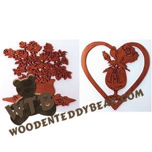 Rose Set fretwork scroll saw patterns | The Wooden Teddy Bear
