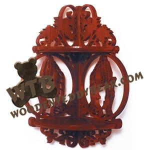Praying Hands Corner Shelf fretwork scroll saw pattern | The Wooden Teddy Bear
