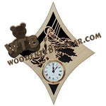 Diamond Clock Garden Prayer fretwork scroll saw pattern | The Wooden Teddy Bear