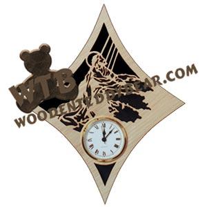 Diamond Clock Garden Prayer fretwork scroll saw pattern | The Wooden Teddy Bear