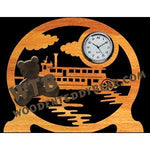 Sternwheeler Clock fretwork scroll saw pattern | The Wooden Teddy Bear