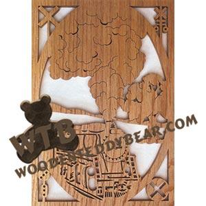 Train fretwork scroll saw pattern | The Wooden Teddy Bear