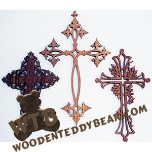 Cross Collection fretwork scroll saw pattern | The Wooden Teddy Bear