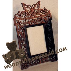 Butterfly Frame fretwork scroll saw pattern | The Wooden Teddy Bear