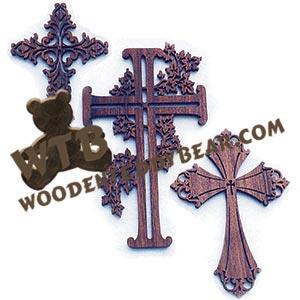 Cross Collection #2 fretwork scroll saw pattern | The Wooden Teddy Bear