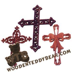 Cross Collection #3 fretwork scroll saw pattern | The Wooden Teddy Bear
